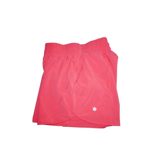 Lululemon Speed Up Shorts 4" Lined Coral Red Women’s Size 4 Running Activewear - Picture 7 of 9